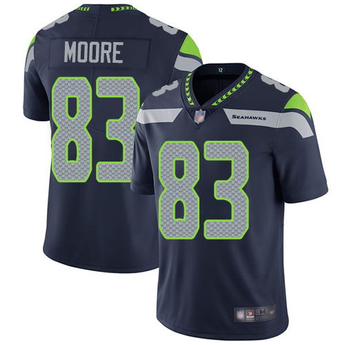 Seattle Seahawks Limited Navy Blue Men David Moore Home Jersey NFL Football #83 Vapor Untouchable->youth nfl jersey->Youth Jersey